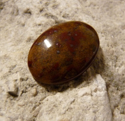 Rödbrun mossagat, oval cabochon - Bild 3